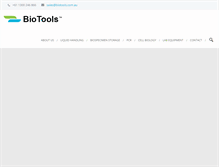 Tablet Screenshot of biotools.com.au